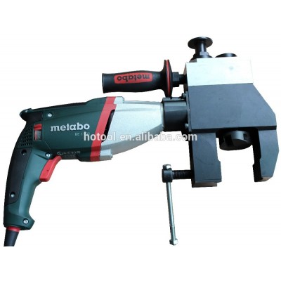 pipe bevelling machine, C model, metabo motor drive, steel pipe bevelling